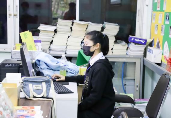 ภาพกิจกรรม  คณะวิทยาศาสตร์และเทคโนโลยี จัดกิจกรรมค่ายวิทยาศาสตร์สัญจร ปีการศึกษา 2565  โรงเรียนบ่อแก้ววิทยา