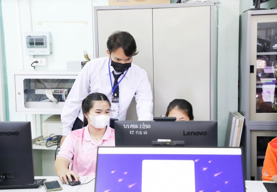 ภาพกิจกรรม  คณะวิทยาศาสตร์และเทคโนโลยี จัดกิจกรรมค่ายวิทยาศาสตร์สัญจร ปีการศึกษา 2565  โรงเรียนบ่อแก้ววิทยา