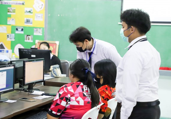 ภาพกิจกรรม  คณะวิทยาศาสตร์และเทคโนโลยี จัดกิจกรรมค่ายวิทยาศาสตร์สัญจร ปีการศึกษา 2565  โรงเรียนบ่อแก้ววิทยา