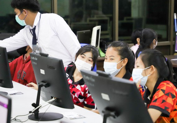 ภาพกิจกรรม  คณะวิทยาศาสตร์และเทคโนโลยี จัดกิจกรรมค่ายวิทยาศาสตร์สัญจร ปีการศึกษา 2565  โรงเรียนบ่อแก้ววิทยา