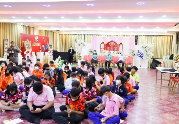 ภาพกิจกรรม  คณะวิทยาศาสตร์และเทคโนโลยี จัดกิจกรรมค่ายวิทยาศาสตร์สัญจร ปีการศึกษา 2565  โรงเรียนบ่อแก้ววิทยา