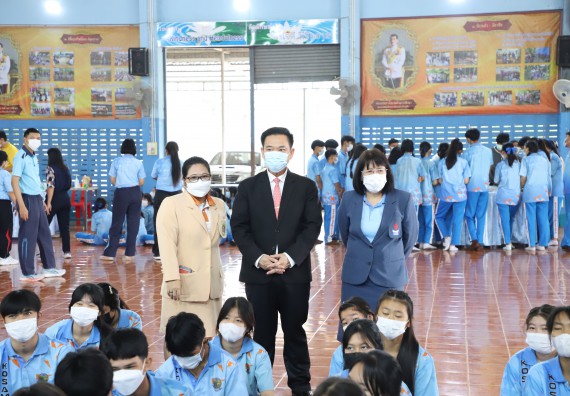 ภาพกิจกรรม  คณะวิทยาศาสตร์และเทคโนโลยี จัดกิจกรรมค่ายวิทยาศาสตร์สัญจร ปีการศึกษา 2565  โรงเรียนโกสัมพีวิทยา