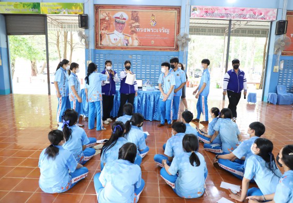 ภาพกิจกรรม  คณะวิทยาศาสตร์และเทคโนโลยี จัดกิจกรรมค่ายวิทยาศาสตร์สัญจร ปีการศึกษา 2565  โรงเรียนโกสัมพีวิทยา