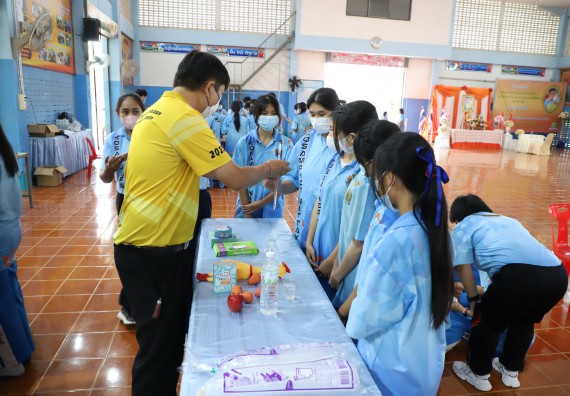 ภาพกิจกรรม  คณะวิทยาศาสตร์และเทคโนโลยี จัดกิจกรรมค่ายวิทยาศาสตร์สัญจร ปีการศึกษา 2565  โรงเรียนโกสัมพีวิทยา