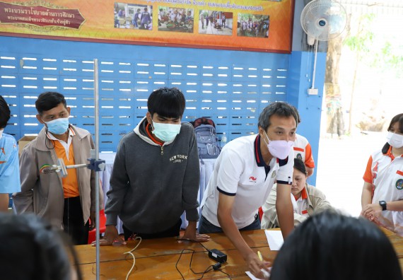 ภาพกิจกรรม  คณะวิทยาศาสตร์และเทคโนโลยี จัดกิจกรรมค่ายวิทยาศาสตร์สัญจร ปีการศึกษา 2565  โรงเรียนโกสัมพีวิทยา