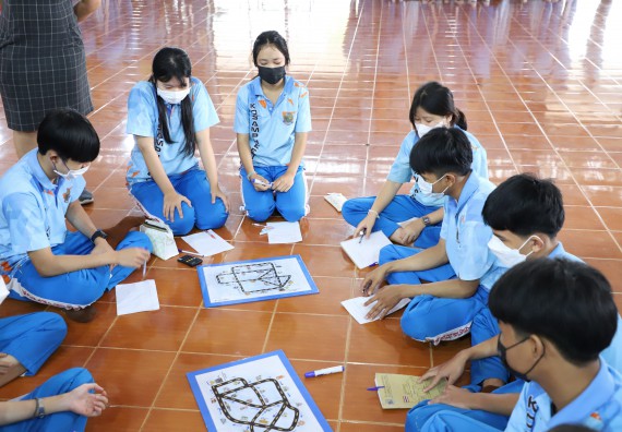 ภาพกิจกรรม  คณะวิทยาศาสตร์และเทคโนโลยี จัดกิจกรรมค่ายวิทยาศาสตร์สัญจร ปีการศึกษา 2565  โรงเรียนโกสัมพีวิทยา