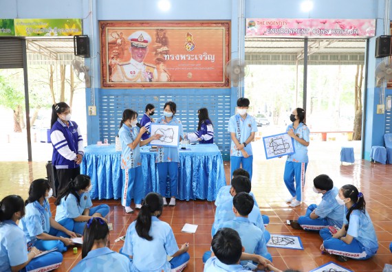 ภาพกิจกรรม  คณะวิทยาศาสตร์และเทคโนโลยี จัดกิจกรรมค่ายวิทยาศาสตร์สัญจร ปีการศึกษา 2565  โรงเรียนโกสัมพีวิทยา