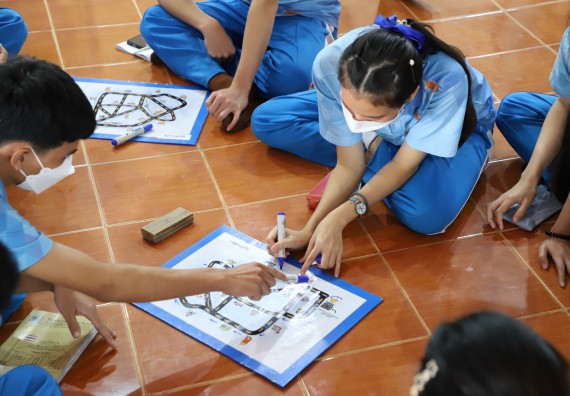 ภาพกิจกรรม  คณะวิทยาศาสตร์และเทคโนโลยี จัดกิจกรรมค่ายวิทยาศาสตร์สัญจร ปีการศึกษา 2565  โรงเรียนโกสัมพีวิทยา