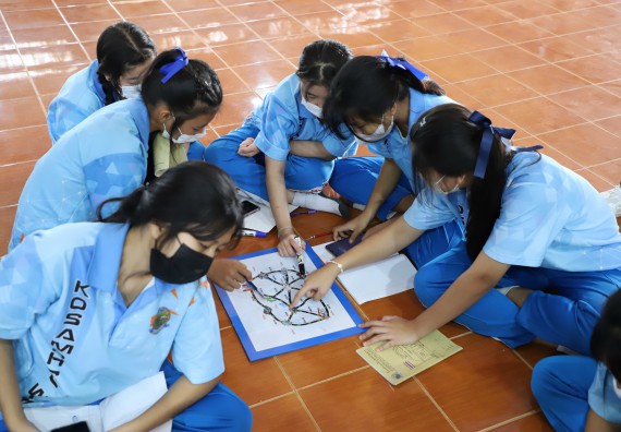 ภาพกิจกรรม  คณะวิทยาศาสตร์และเทคโนโลยี จัดกิจกรรมค่ายวิทยาศาสตร์สัญจร ปีการศึกษา 2565  โรงเรียนโกสัมพีวิทยา