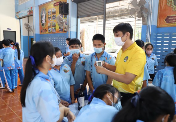 ภาพกิจกรรม  คณะวิทยาศาสตร์และเทคโนโลยี จัดกิจกรรมค่ายวิทยาศาสตร์สัญจร ปีการศึกษา 2565  โรงเรียนโกสัมพีวิทยา