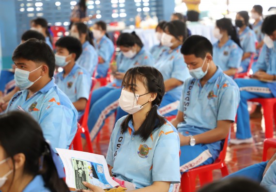 ภาพกิจกรรม  คณะวิทยาศาสตร์และเทคโนโลยี จัดกิจกรรมค่ายวิทยาศาสตร์สัญจร ปีการศึกษา 2565  โรงเรียนโกสัมพีวิทยา
