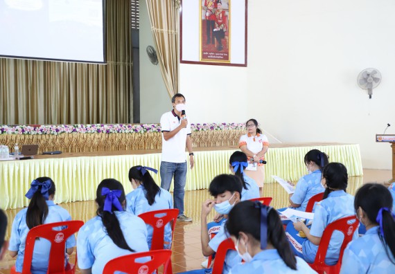 ภาพกิจกรรม  คณะวิทยาศาสตร์และเทคโนโลยี จัดกิจกรรมค่ายวิทยาศาสตร์สัญจร ปีการศึกษา 2565  โรงเรียนโกสัมพีวิทยา