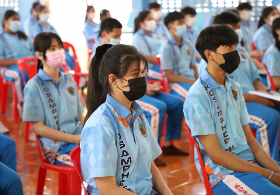 ภาพกิจกรรม  คณะวิทยาศาสตร์และเทคโนโลยี จัดกิจกรรมค่ายวิทยาศาสตร์สัญจร ปีการศึกษา 2565  โรงเรียนโกสัมพีวิทยา