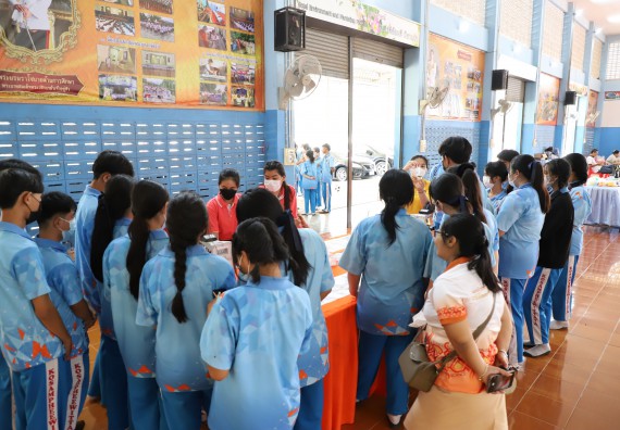 ภาพกิจกรรม  คณะวิทยาศาสตร์และเทคโนโลยี จัดกิจกรรมค่ายวิทยาศาสตร์สัญจร ปีการศึกษา 2565  โรงเรียนโกสัมพีวิทยา