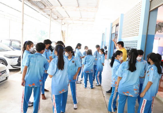 ภาพกิจกรรม  คณะวิทยาศาสตร์และเทคโนโลยี จัดกิจกรรมค่ายวิทยาศาสตร์สัญจร ปีการศึกษา 2565  โรงเรียนโกสัมพีวิทยา