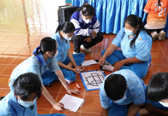 ภาพกิจกรรม  คณะวิทยาศาสตร์และเทคโนโลยี จัดกิจกรรมค่ายวิทยาศาสตร์สัญจร ปีการศึกษา 2565  โรงเรียนโกสัมพีวิทยา