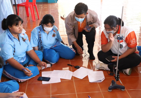 ภาพกิจกรรม  คณะวิทยาศาสตร์และเทคโนโลยี จัดกิจกรรมค่ายวิทยาศาสตร์สัญจร ปีการศึกษา 2565  โรงเรียนโกสัมพีวิทยา