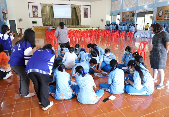 ภาพกิจกรรม  คณะวิทยาศาสตร์และเทคโนโลยี จัดกิจกรรมค่ายวิทยาศาสตร์สัญจร ปีการศึกษา 2565  โรงเรียนโกสัมพีวิทยา