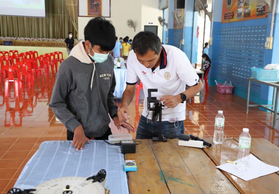 ภาพกิจกรรม  คณะวิทยาศาสตร์และเทคโนโลยี จัดกิจกรรมค่ายวิทยาศาสตร์สัญจร ปีการศึกษา 2565  โรงเรียนโกสัมพีวิทยา