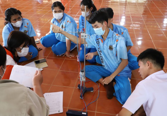 ภาพกิจกรรม  คณะวิทยาศาสตร์และเทคโนโลยี จัดกิจกรรมค่ายวิทยาศาสตร์สัญจร ปีการศึกษา 2565  โรงเรียนโกสัมพีวิทยา