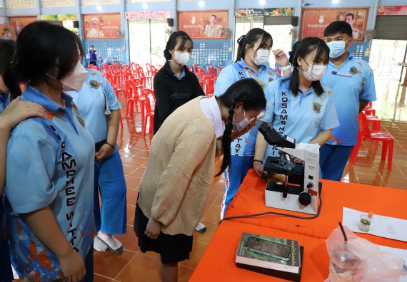 ภาพกิจกรรม  คณะวิทยาศาสตร์และเทคโนโลยี จัดกิจกรรมค่ายวิทยาศาสตร์สัญจร ปีการศึกษา 2565  โรงเรียนโกสัมพีวิทยา