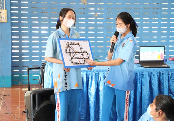 ภาพกิจกรรม  คณะวิทยาศาสตร์และเทคโนโลยี จัดกิจกรรมค่ายวิทยาศาสตร์สัญจร ปีการศึกษา 2565  โรงเรียนโกสัมพีวิทยา