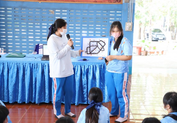 ภาพกิจกรรม  คณะวิทยาศาสตร์และเทคโนโลยี จัดกิจกรรมค่ายวิทยาศาสตร์สัญจร ปีการศึกษา 2565  โรงเรียนโกสัมพีวิทยา