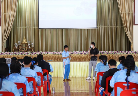 ภาพกิจกรรม  คณะวิทยาศาสตร์และเทคโนโลยี จัดกิจกรรมค่ายวิทยาศาสตร์สัญจร ปีการศึกษา 2565  โรงเรียนโกสัมพีวิทยา