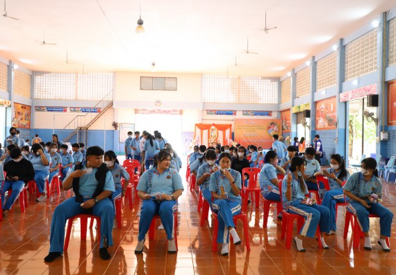 ภาพกิจกรรม  คณะวิทยาศาสตร์และเทคโนโลยี จัดกิจกรรมค่ายวิทยาศาสตร์สัญจร ปีการศึกษา 2565  โรงเรียนโกสัมพีวิทยา