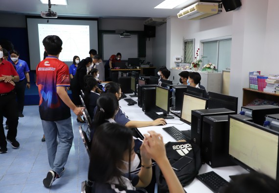 ภาพกิจกรรม   คณะวิทยาศาสตร์และเทคโนโลยี จัดกิจกรรมค่ายวิทยาศาสตร์สัญจร ปีการศึกษา 2565  โรงเรียนวชิรปราการวิทยาคม