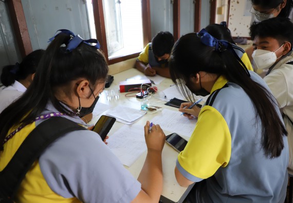 ภาพกิจกรรม  คณะวิทยาศาสตร์และเทคโนโลยี จัดกิจกรรมค่ายวิทยาศาสตร์สัญจร ปีการศึกษา 2565  โรงเรียนสลกบาตรวิทยา