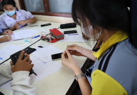 ภาพกิจกรรม  คณะวิทยาศาสตร์และเทคโนโลยี จัดกิจกรรมค่ายวิทยาศาสตร์สัญจร ปีการศึกษา 2565  โรงเรียนสลกบาตรวิทยา