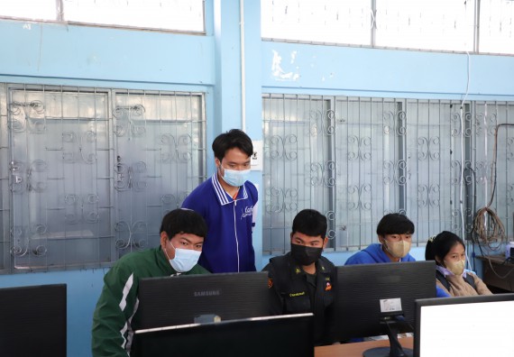 ภาพกิจกรรม  คณะวิทยาศาสตร์และเทคโนโลยี จัดกิจกรรมค่ายวิทยาศาสตร์สัญจร ปีการศึกษา 2565  โรงเรียนสลกบาตรวิทยา