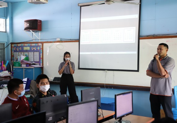 ภาพกิจกรรม  คณะวิทยาศาสตร์และเทคโนโลยี จัดกิจกรรมค่ายวิทยาศาสตร์สัญจร ปีการศึกษา 2565  โรงเรียนสลกบาตรวิทยา