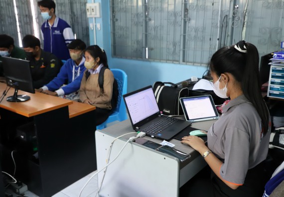 ภาพกิจกรรม  คณะวิทยาศาสตร์และเทคโนโลยี จัดกิจกรรมค่ายวิทยาศาสตร์สัญจร ปีการศึกษา 2565  โรงเรียนสลกบาตรวิทยา