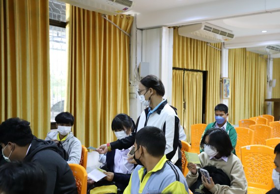 ภาพกิจกรรม  คณะวิทยาศาสตร์และเทคโนโลยี จัดกิจกรรมค่ายวิทยาศาสตร์สัญจร ปีการศึกษา 2565  โรงเรียนสลกบาตรวิทยา