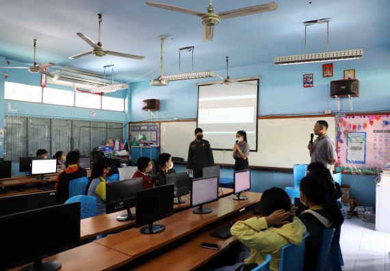 ภาพกิจกรรม  คณะวิทยาศาสตร์และเทคโนโลยี จัดกิจกรรมค่ายวิทยาศาสตร์สัญจร ปีการศึกษา 2565  โรงเรียนสลกบาตรวิทยา