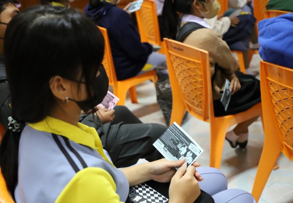 ภาพกิจกรรม  คณะวิทยาศาสตร์และเทคโนโลยี จัดกิจกรรมค่ายวิทยาศาสตร์สัญจร ปีการศึกษา 2565  โรงเรียนสลกบาตรวิทยา