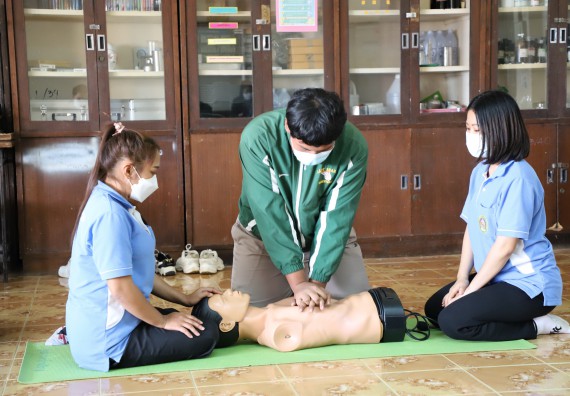 ภาพกิจกรรม  คณะวิทยาศาสตร์และเทคโนโลยี จัดกิจกรรมค่ายวิทยาศาสตร์สัญจร ปีการศึกษา 2565  โรงเรียนสลกบาตรวิทยา