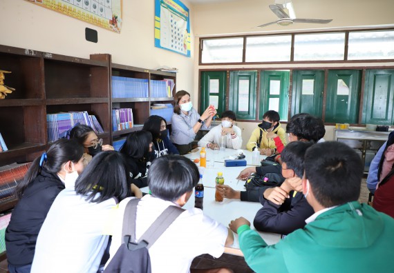 ภาพกิจกรรม  คณะวิทยาศาสตร์และเทคโนโลยี จัดกิจกรรมค่ายวิทยาศาสตร์สัญจร ปีการศึกษา 2565  โรงเรียนสลกบาตรวิทยา