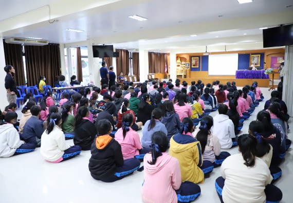 ภาพกิจกรรม   คณะวิทยาศาสตร์และเทคโนโลยี จัดกิจกรรมค่ายวิทยาศาสตร์สัญจร ปีการศึกษา 2565  โรงเรียนระหานวิทยา