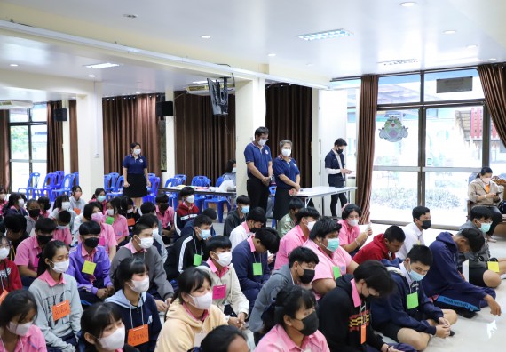 ภาพกิจกรรม   คณะวิทยาศาสตร์และเทคโนโลยี จัดกิจกรรมค่ายวิทยาศาสตร์สัญจร ปีการศึกษา 2565  โรงเรียนระหานวิทยา