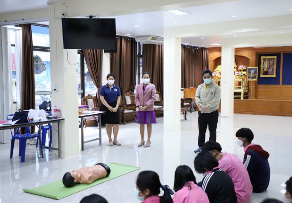 ภาพกิจกรรม   คณะวิทยาศาสตร์และเทคโนโลยี จัดกิจกรรมค่ายวิทยาศาสตร์สัญจร ปีการศึกษา 2565  โรงเรียนระหานวิทยา