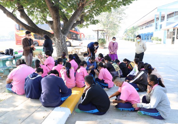 ภาพกิจกรรม   คณะวิทยาศาสตร์และเทคโนโลยี จัดกิจกรรมค่ายวิทยาศาสตร์สัญจร ปีการศึกษา 2565  โรงเรียนระหานวิทยา