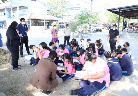 ภาพกิจกรรม   คณะวิทยาศาสตร์และเทคโนโลยี จัดกิจกรรมค่ายวิทยาศาสตร์สัญจร ปีการศึกษา 2565  โรงเรียนระหานวิทยา