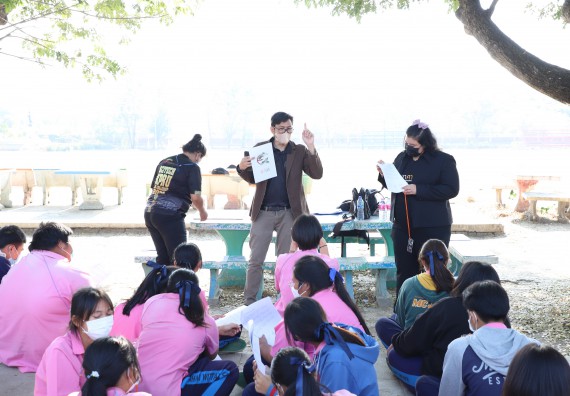 ภาพกิจกรรม   คณะวิทยาศาสตร์และเทคโนโลยี จัดกิจกรรมค่ายวิทยาศาสตร์สัญจร ปีการศึกษา 2565  โรงเรียนระหานวิทยา