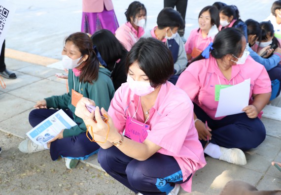 ภาพกิจกรรม   คณะวิทยาศาสตร์และเทคโนโลยี จัดกิจกรรมค่ายวิทยาศาสตร์สัญจร ปีการศึกษา 2565  โรงเรียนระหานวิทยา