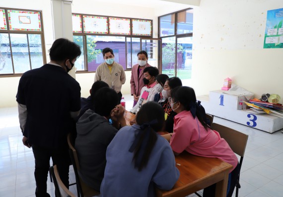 ภาพกิจกรรม   คณะวิทยาศาสตร์และเทคโนโลยี จัดกิจกรรมค่ายวิทยาศาสตร์สัญจร ปีการศึกษา 2565  โรงเรียนระหานวิทยา