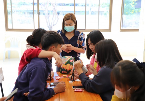 ภาพกิจกรรม   คณะวิทยาศาสตร์และเทคโนโลยี จัดกิจกรรมค่ายวิทยาศาสตร์สัญจร ปีการศึกษา 2565  โรงเรียนระหานวิทยา