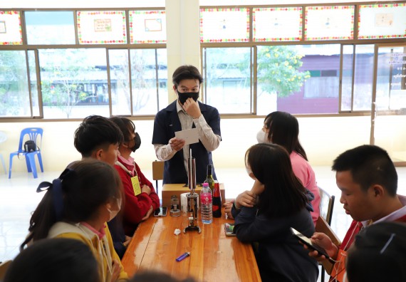 ภาพกิจกรรม   คณะวิทยาศาสตร์และเทคโนโลยี จัดกิจกรรมค่ายวิทยาศาสตร์สัญจร ปีการศึกษา 2565  โรงเรียนระหานวิทยา